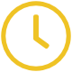 Yellow clock icon indicating the time