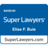Badge indicating a rating from Super Lawyers for attorney Elise F. Buie