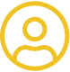 A simple yellow outline icon representing a user or person.